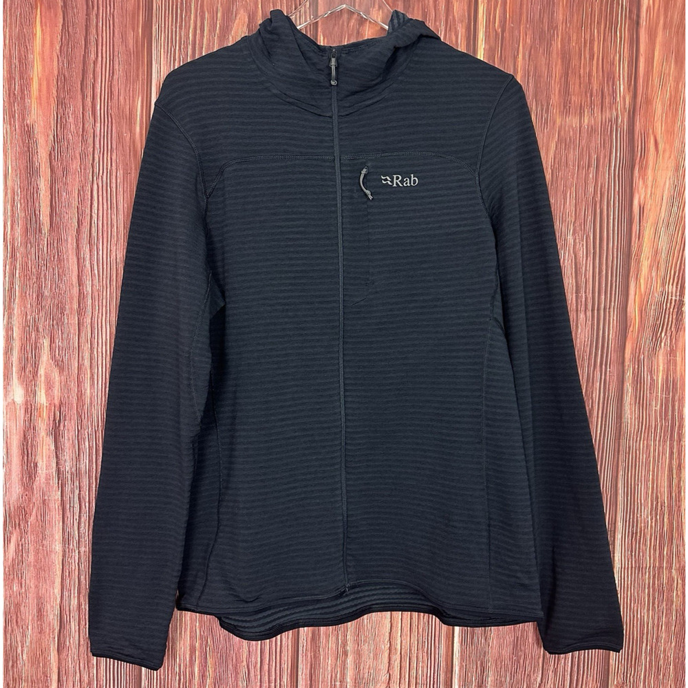 Rab Ascendor Light Fleece HoodieFull Zip‎ Running Hiking Womens Size 14